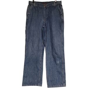 VTG Eddie Bauer Carpenter Jeans 100% Cotton 34x32 (has a couple marks)